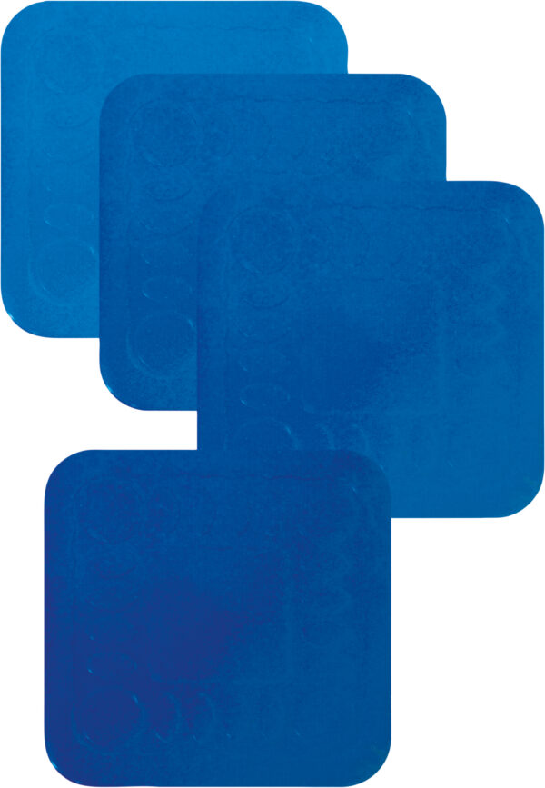 Tenura Silicone Rubber Blue Anti Slip Square Mat/Coaster 140 x 140mm - Image 3