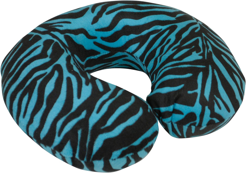 Spare Cover for Blue Memory Foam Neck Cushion Zebra