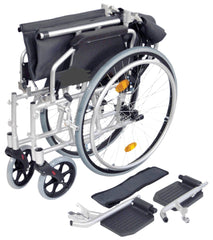Deluxe Lightweight Self Propelled Aluminium Blue Wheelchair