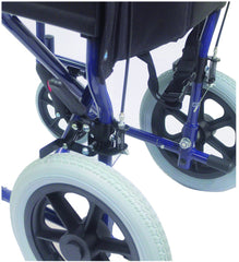 Aluminium Compact Transport Blue Wheelchair