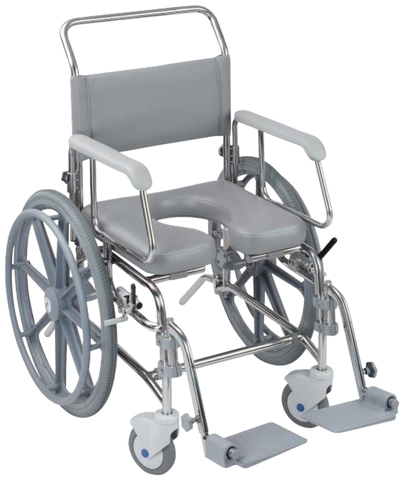 Transaqua (TA5) Self Propelled Shower Commode Chair 18'' Seat