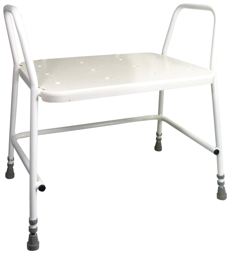 Portland Bariatric Height Adjustable Shower Stool-Padded Support 