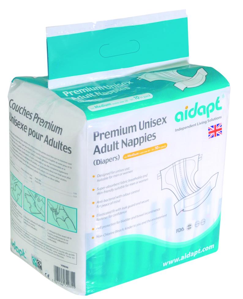 Premium Unisex Adult Nappies (Diapers)