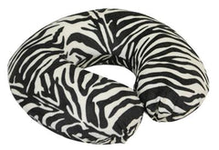 Memory Foam Neck Cushion Black / White Zebra