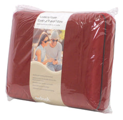 Memory Foam Contour Travel Pillow Red
