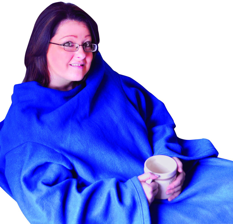 Sleeved Fleece Blanket Blue