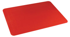 Tenura Silicone Rubber Red Anti Slip Rectangular Mat 35.5x25.5 cm