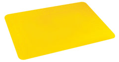 Tenura Silicone Rubber Yellow Anti Slip Rectangular Mat 35.5x25.5 cm