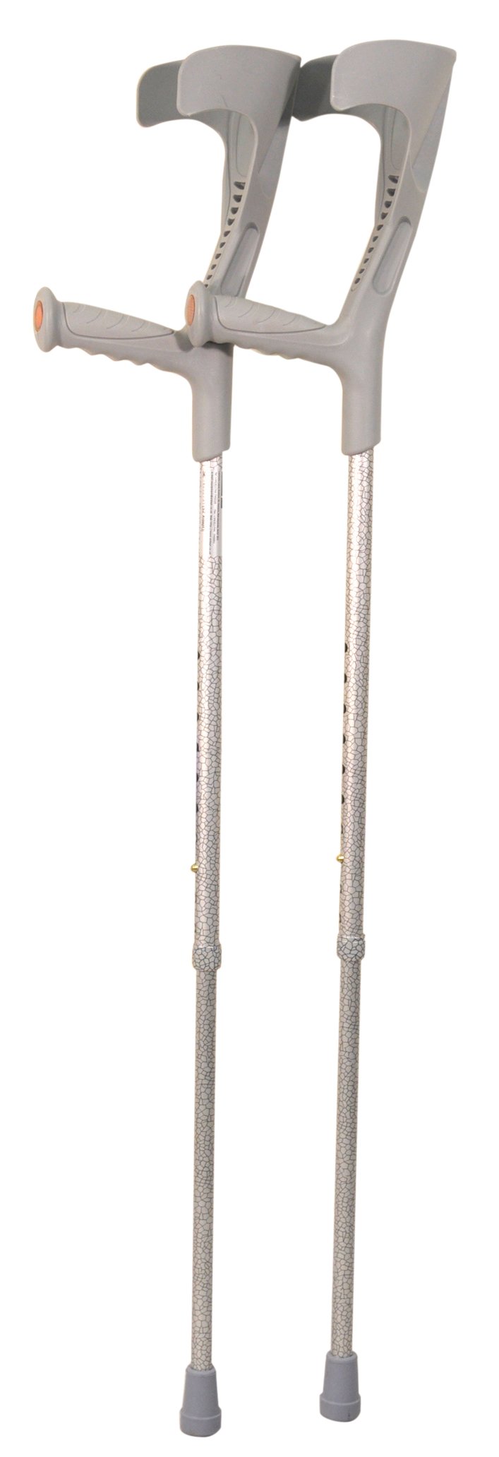 Deluxe Patterned Forearm Crutches (Pair) Grey Multi-Pattern