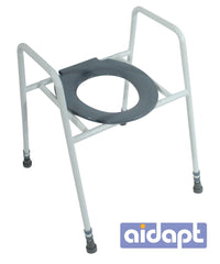 Solo Skandia Raised Toilet Seat and Frame with Clip on Seat