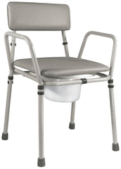 Essex Height Adjustable Commode Chair Grey