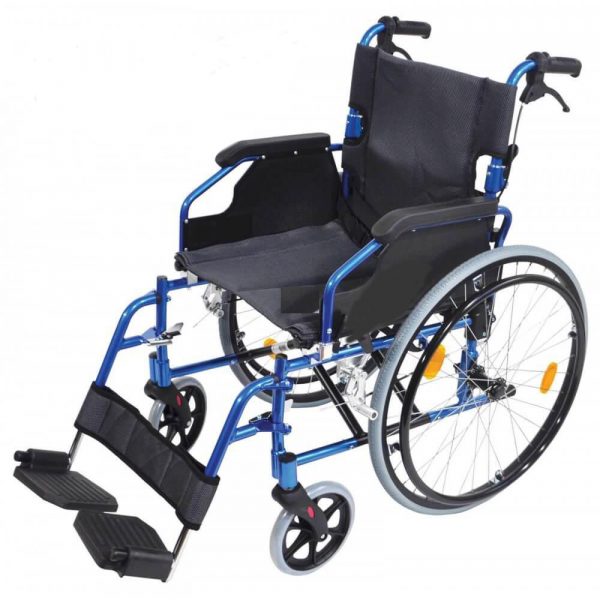 Deluxe Lightweight Self Propelled Aluminium Blue Wheelchair