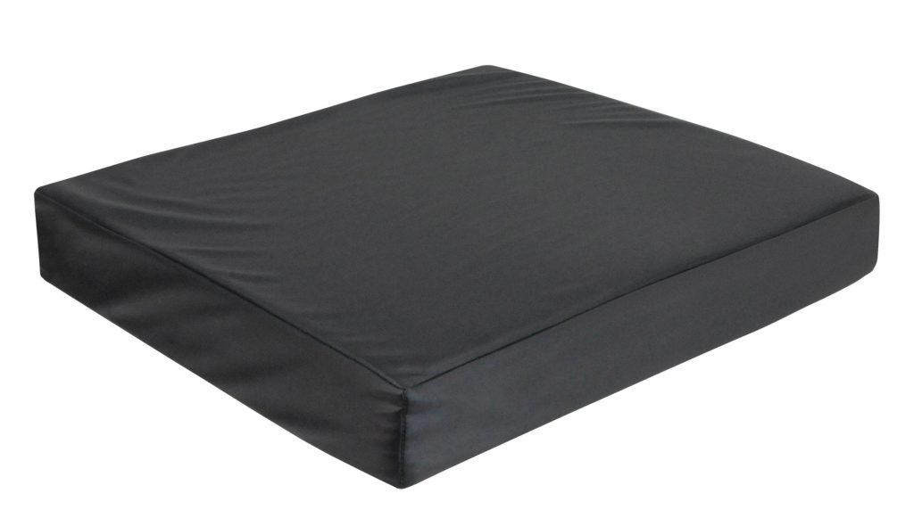 Vinyl Wheelchair Cushion with Memory Foam Size 406x406x75 mm (16x16x3 inches)