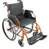 Aidapt Deluxe Lightweight Self Propelled Aluminium Orange Wheelchair