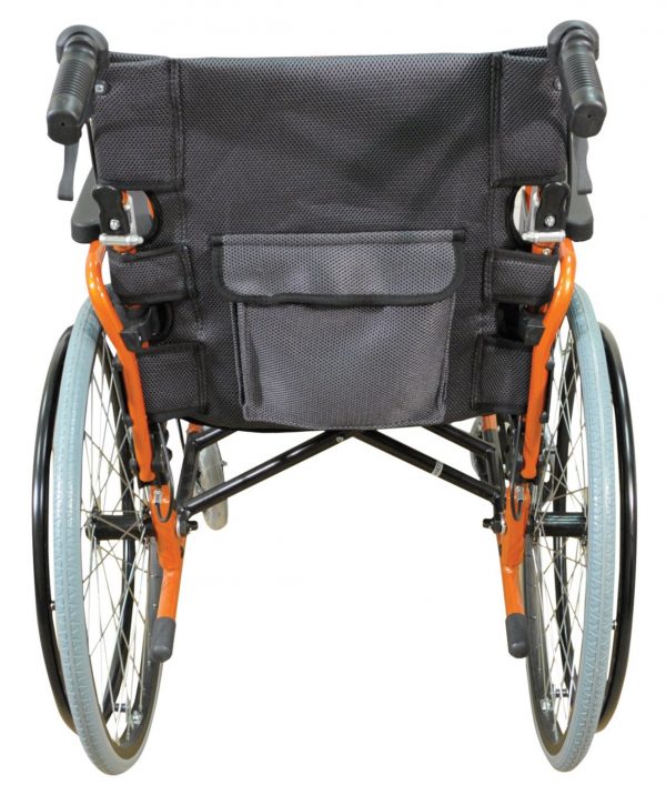 Aidapt Deluxe Lightweight Self Propelled Aluminium Orange Wheelchair