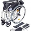 Deluxe Lightweight Self Propelled Aluminium Silver Wheelchair