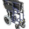 Deluxe Attendant Propelled Steel Wheelchair Blue