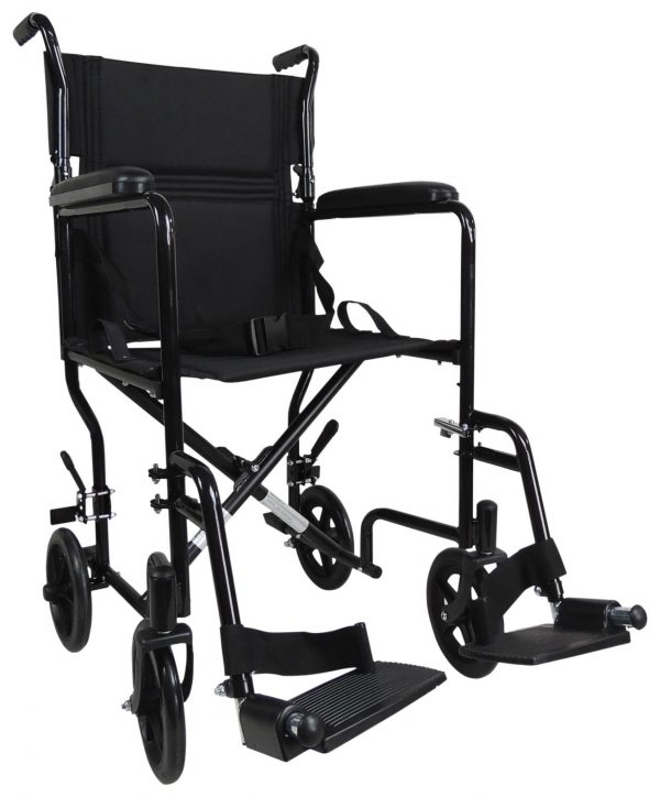 Steel Compact Transport Wheelchair