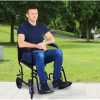 Steel Compact Transport Wheelchair