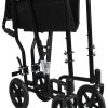 Steel Compact Transport Wheelchair