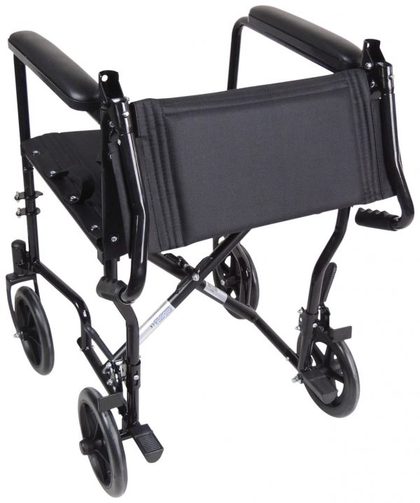 Steel Compact Transport Wheelchair