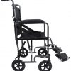 Steel Compact Transport Black Wheelchair