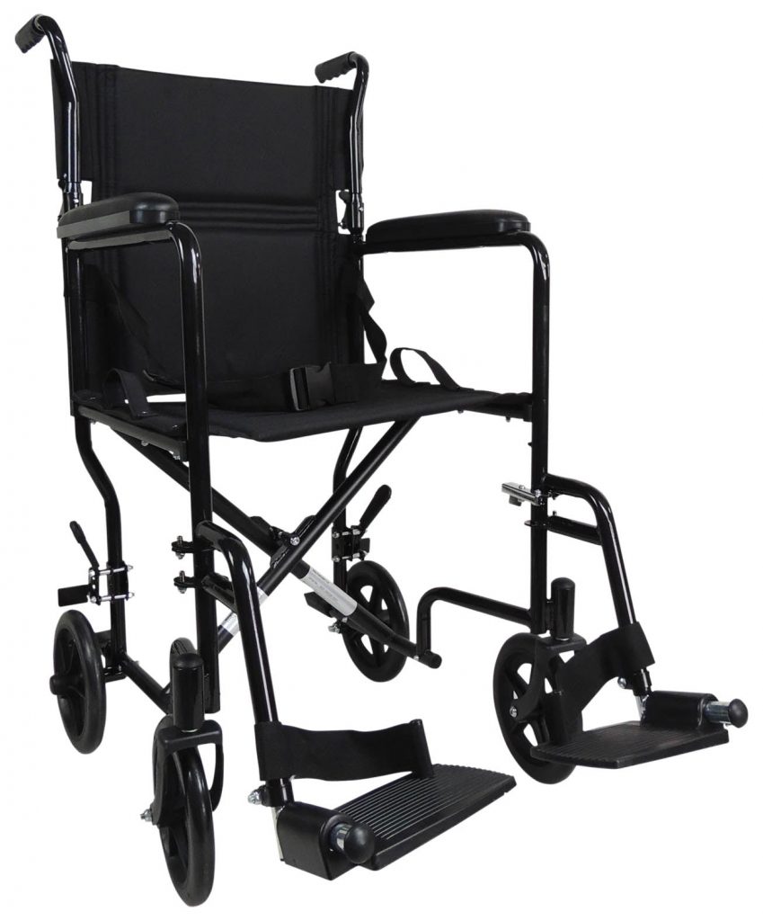 The Aidapt Aluminium Transport Wheelchair features an extremely compact and lightweight aluminium frame and is ideal for the occasional or first time user who wants a strong, reliable and easy to use wheelchair.