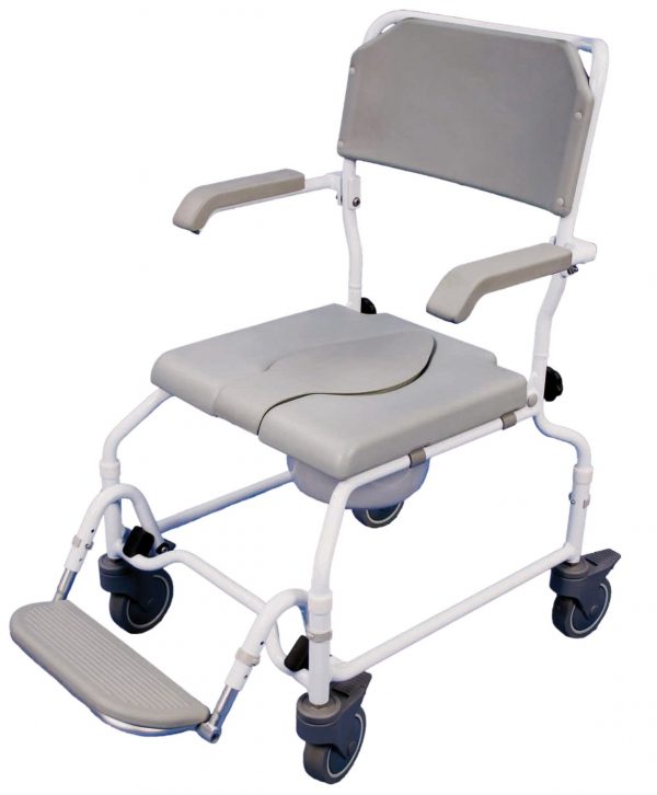 Bewl Adjustable Height Shower Commode Chair