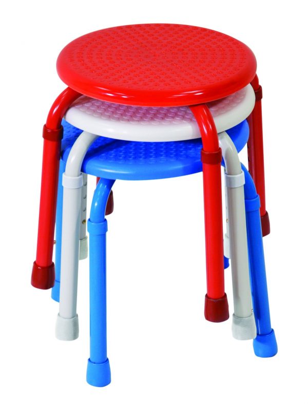 Multi-Purpose Adjustable Stool Red