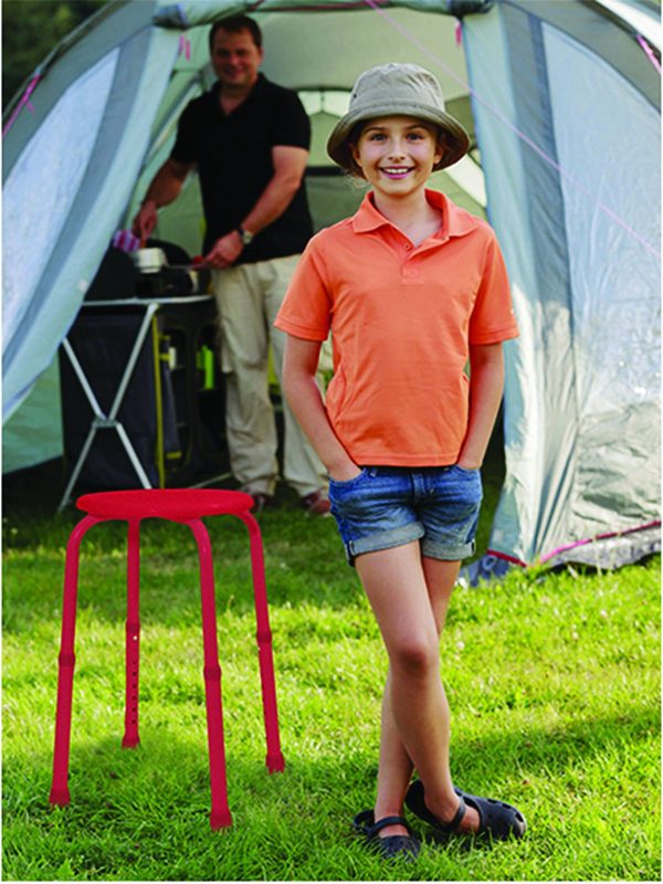 Multi-Purpose Adjustable Stool Red