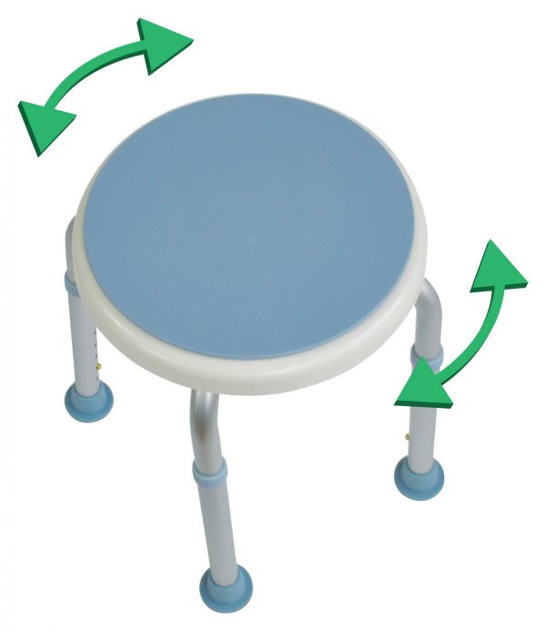 Bath Stool with Rotating Seat