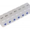 Deluxe Weekday Pill Dispenser with Push Button Release