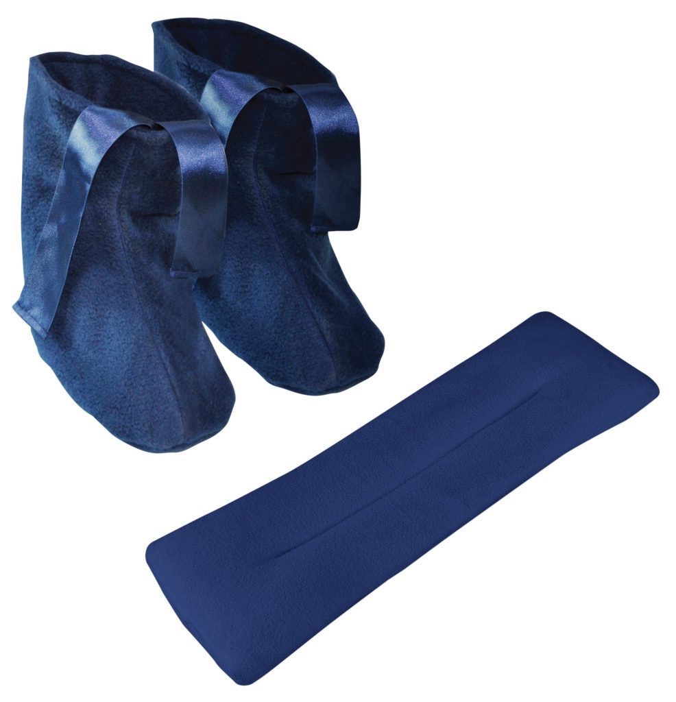 Microwavable Slippers and Neck Warmer Set