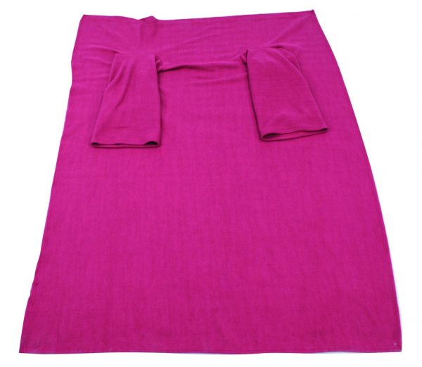 Sleeved Fleece Blanket Pink