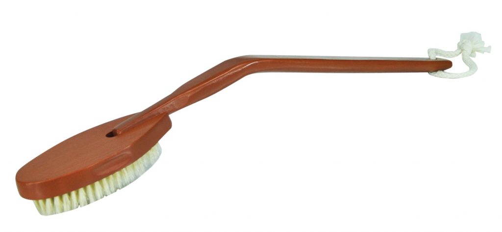 Long-Handled Wooden Bath Brush