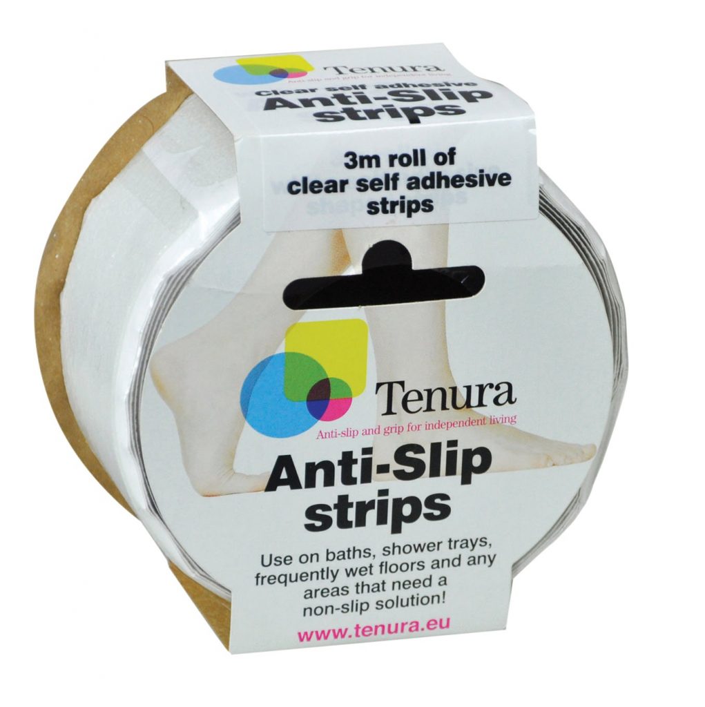 Tenura Aqua Safe Anti Slip Bath and Shower Strips - Clear