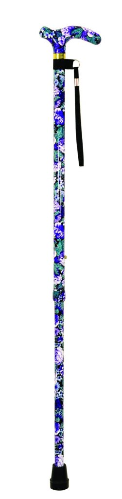 Deluxe Patterned Walking Cane Violet