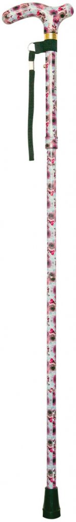 Deluxe Folding Walking Cane Rose