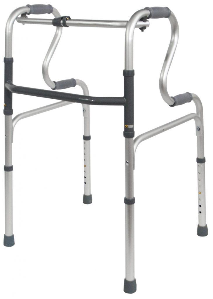 Dual Riser Deluxe Folding Walking Frame