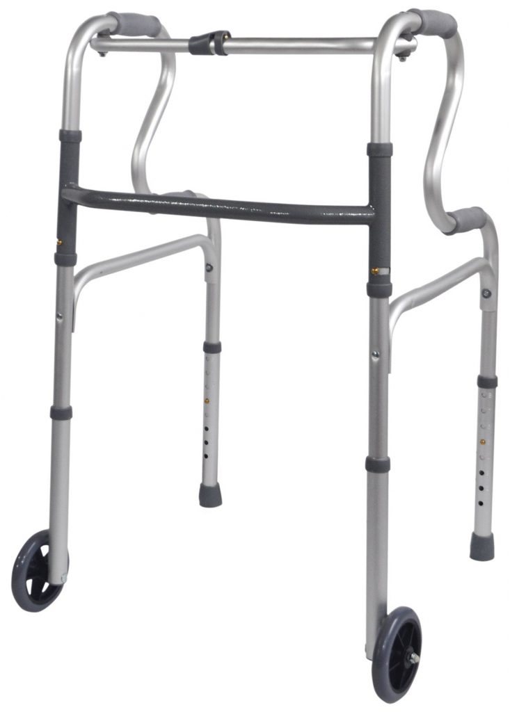 Dual Riser Deluxe Folding Walking Frame