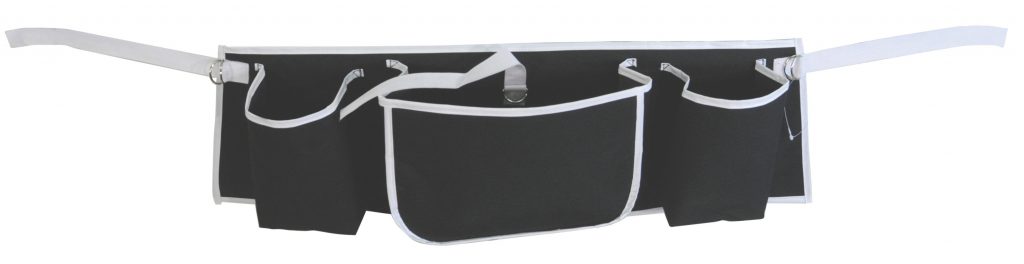 Apron Bag for Walking Frames - Black/White