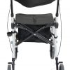 Duo Deluxe White Rollator and Transit Chair in One