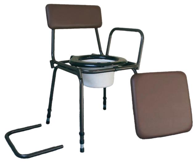 Surrey Height Adjustable Commode Chair with Detachable Arms