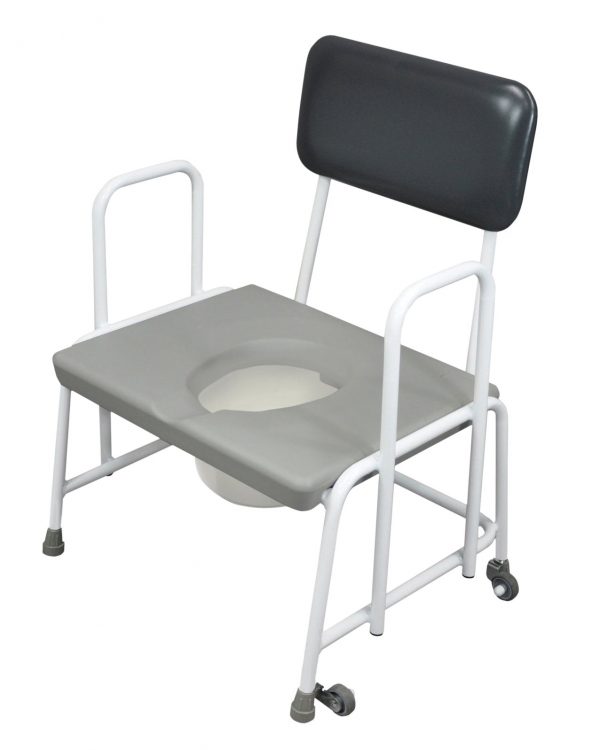 Dorset Devon and Suffolk Bariatric Commodes White / Grey