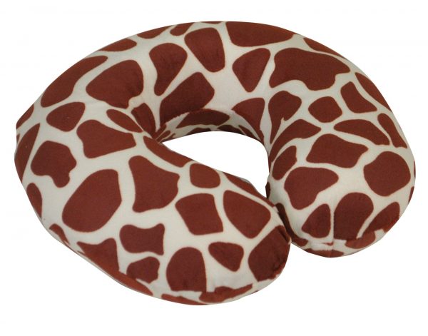 Spare Cover for Blue Memory Foam Neck Cushion White Giraffe